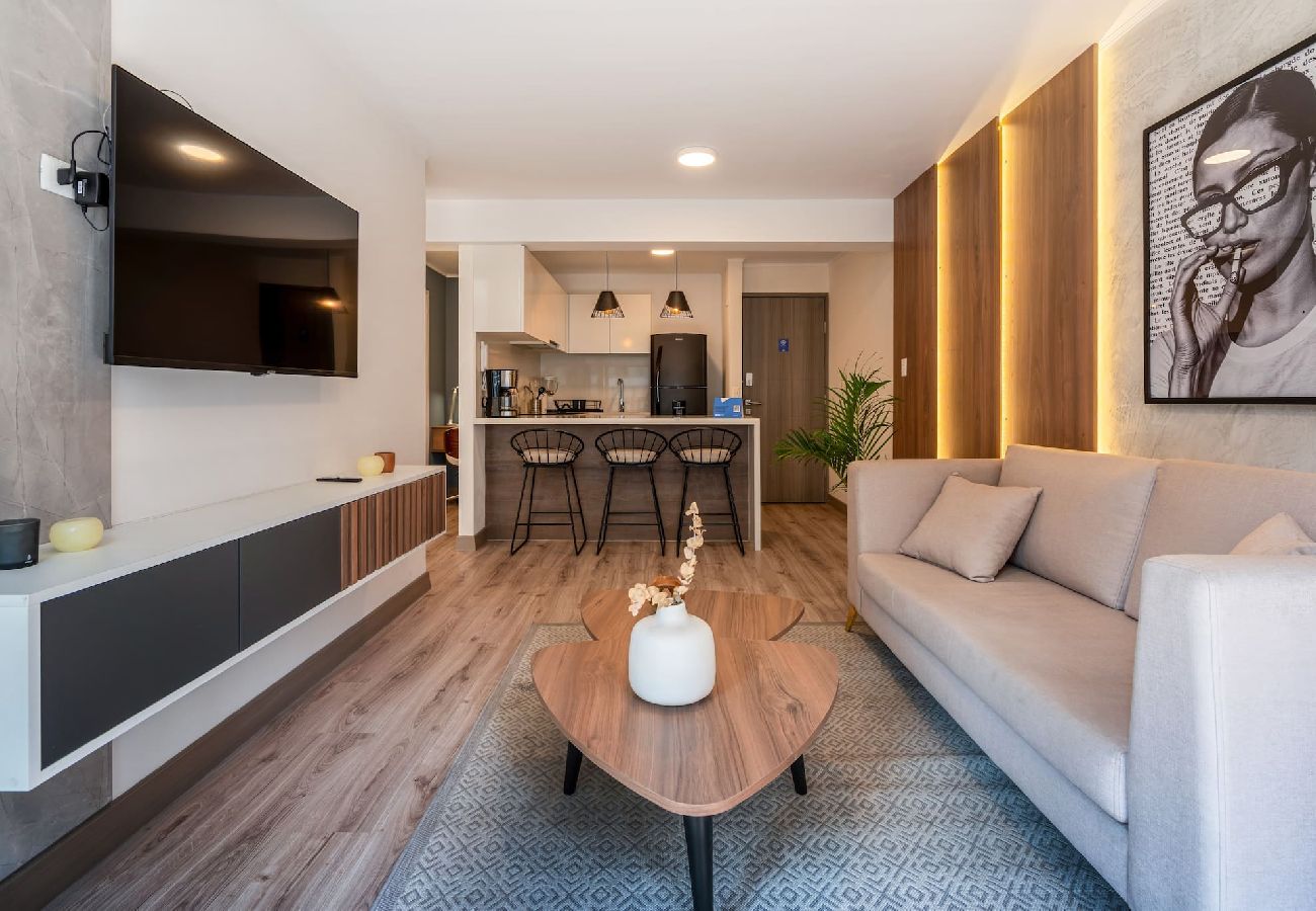 Sala del apartamento Maddison Geko en San Isidro