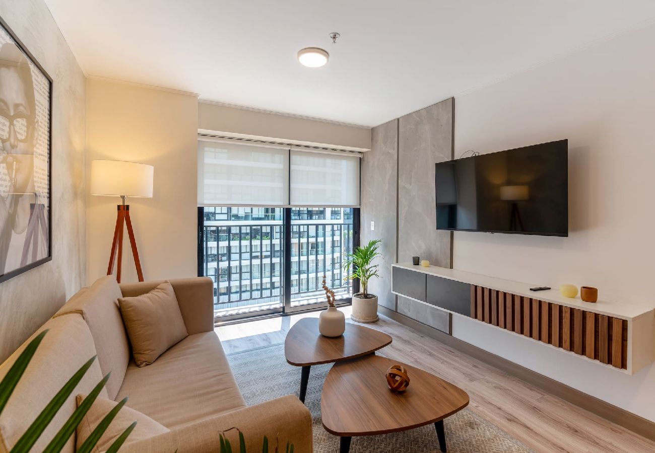 Sala del apartamento Maddison Geko en San Isidro