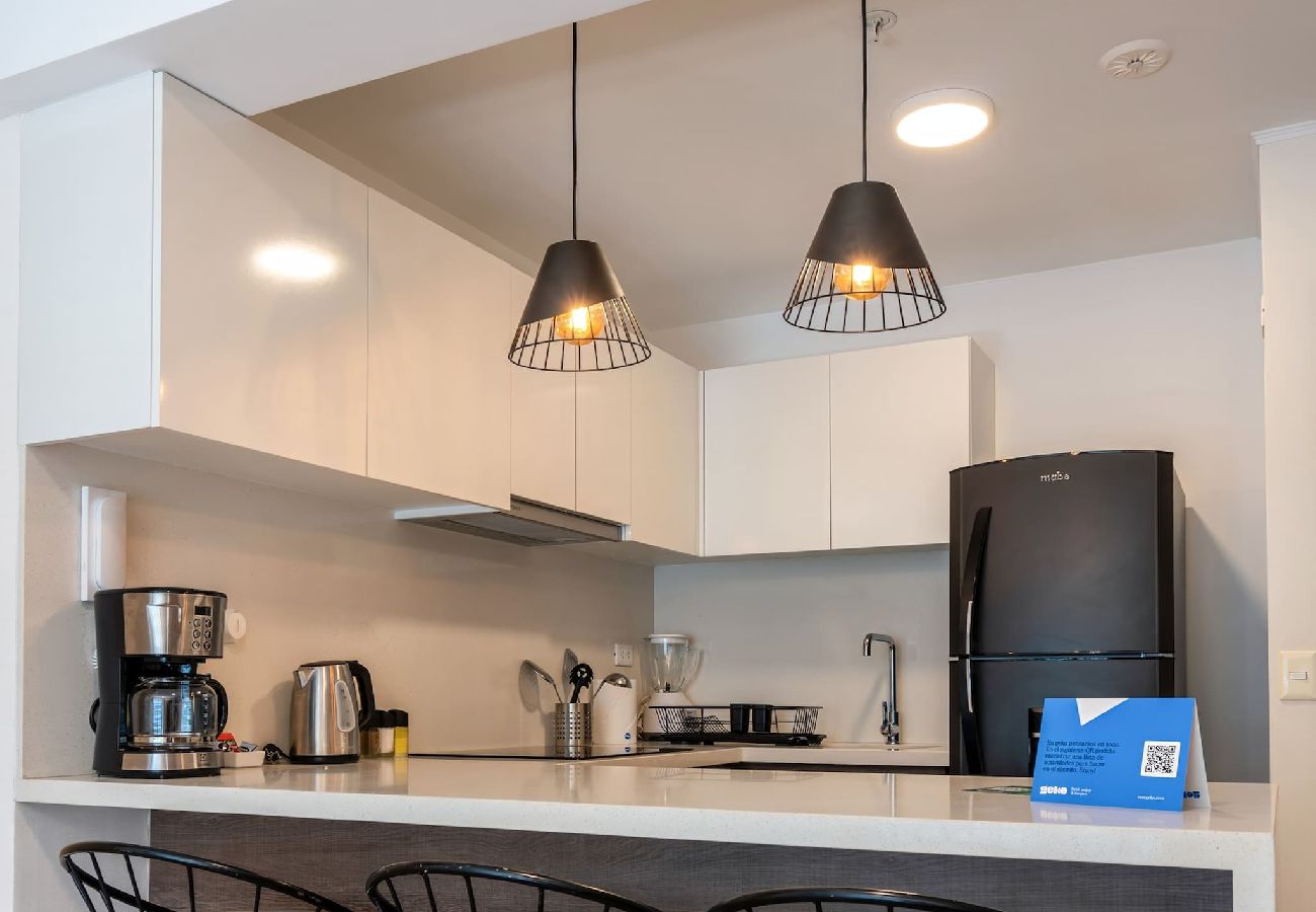 Cocina del apartamento Maddison Geko en San Isidro