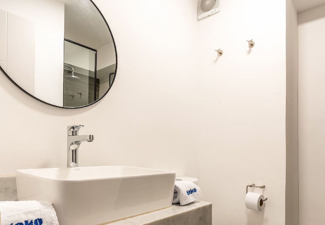 Baño del apartamento Bluespirit Geko en San Isidro