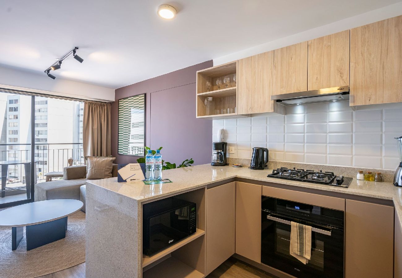 Cocina del apartamento Zaar Geko en San Isidro