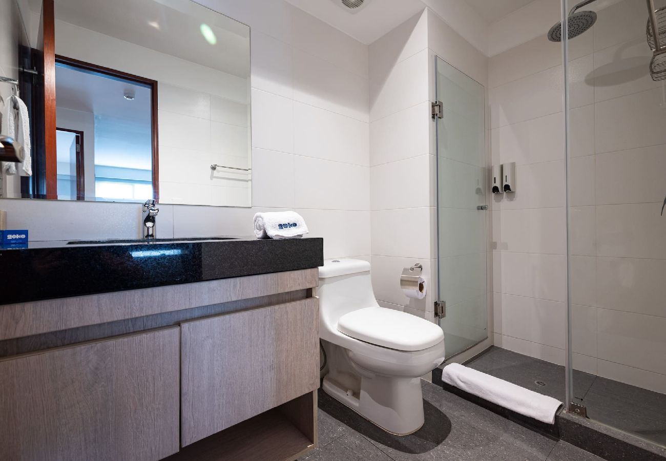 Baño del apartamento Taurus Geko en Miraflores