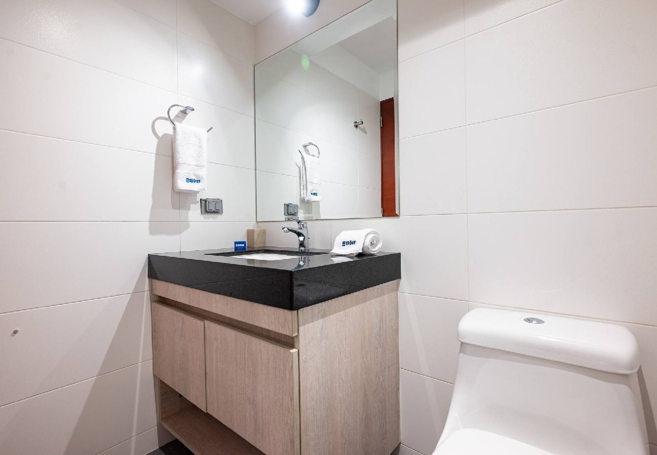 Baño del apartamento Taurus Geko en Miraflores