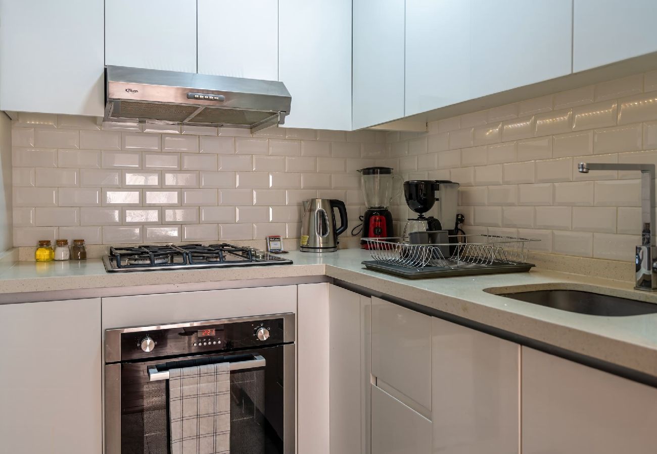 Cocina del apartamento Golfish Geko en San Isidro