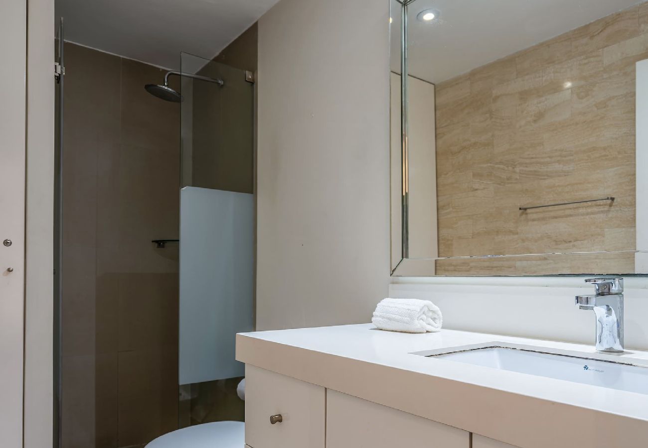 Baño del apartamento Golfish Geko en San Isidro