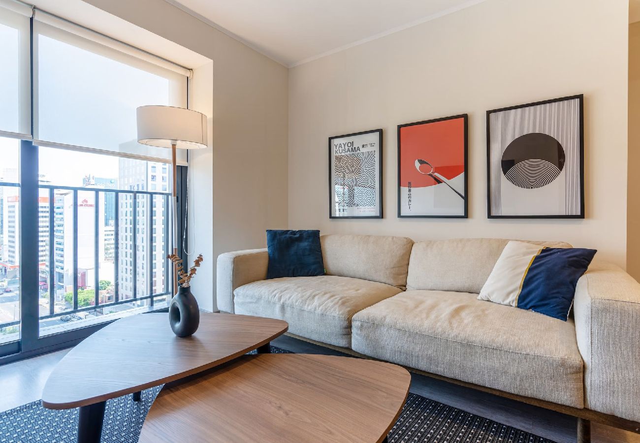 Sala del apartamento Tokio Geko en San Isidro