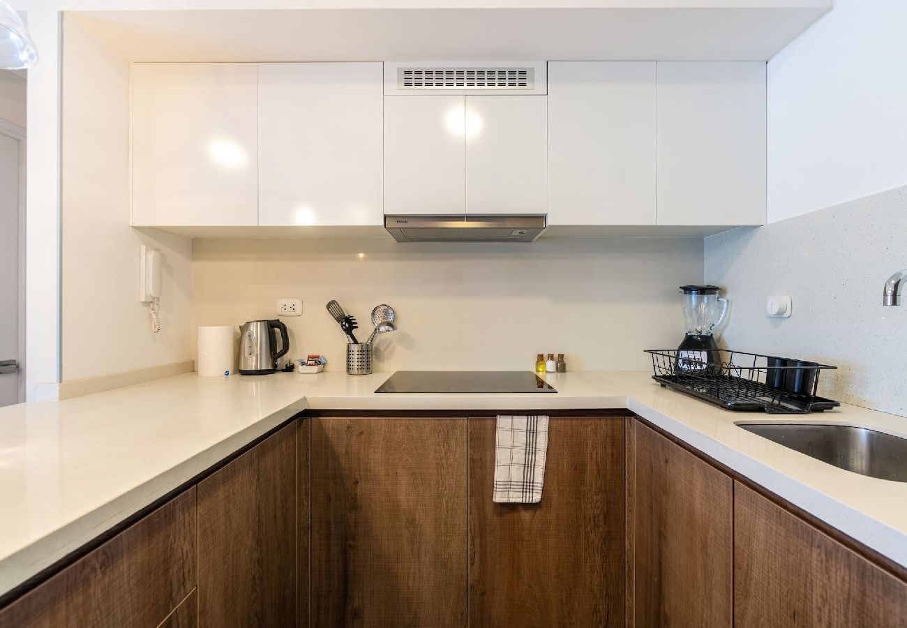 Cocina del apartamento Tokio Geko en San Isidro