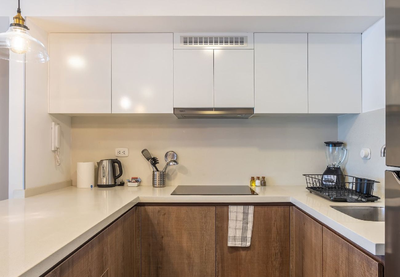 Cocina del apartamento Tokio Geko en San Isidro