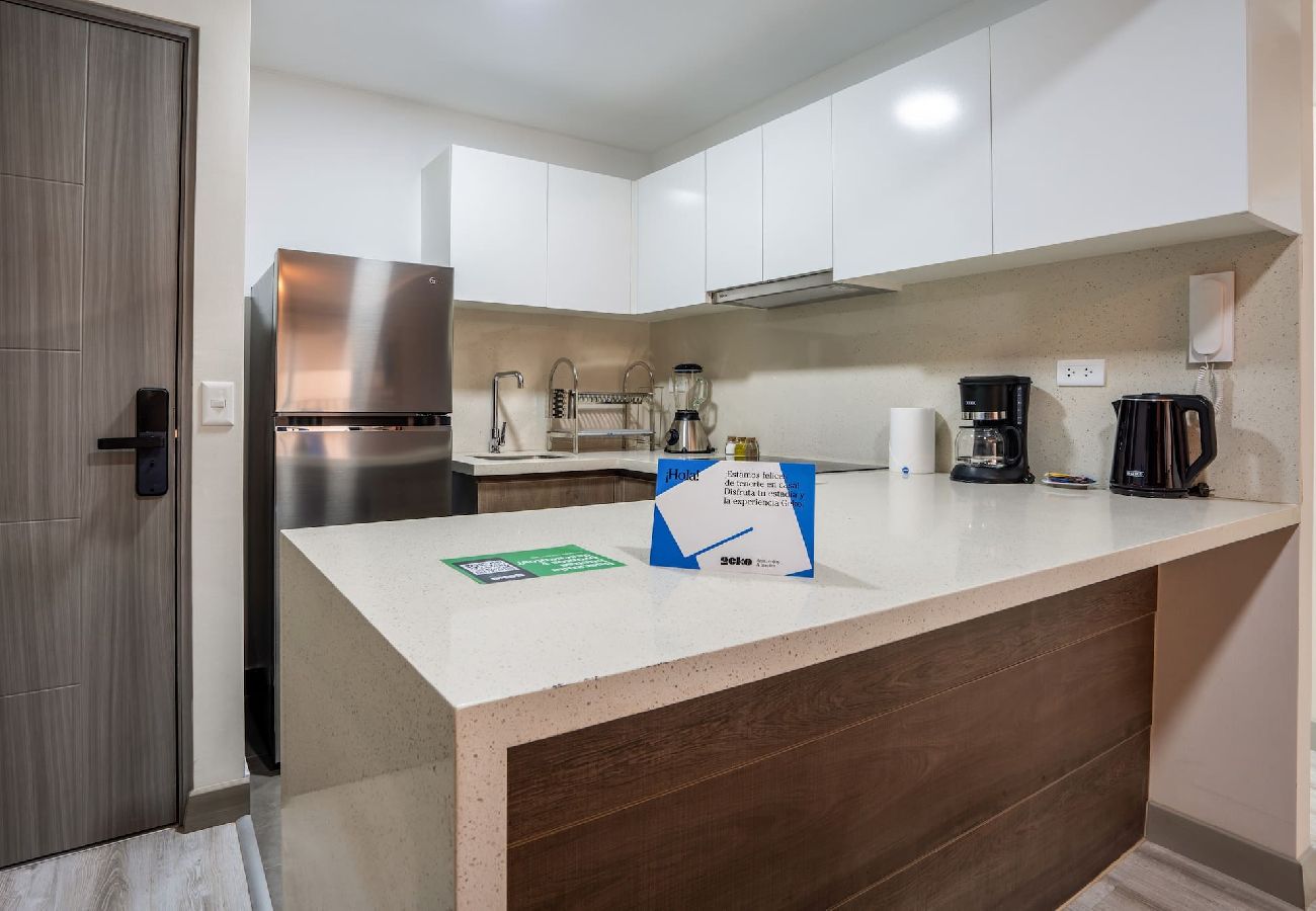 Cocina del apartamento Crocco Geko en San Isidro