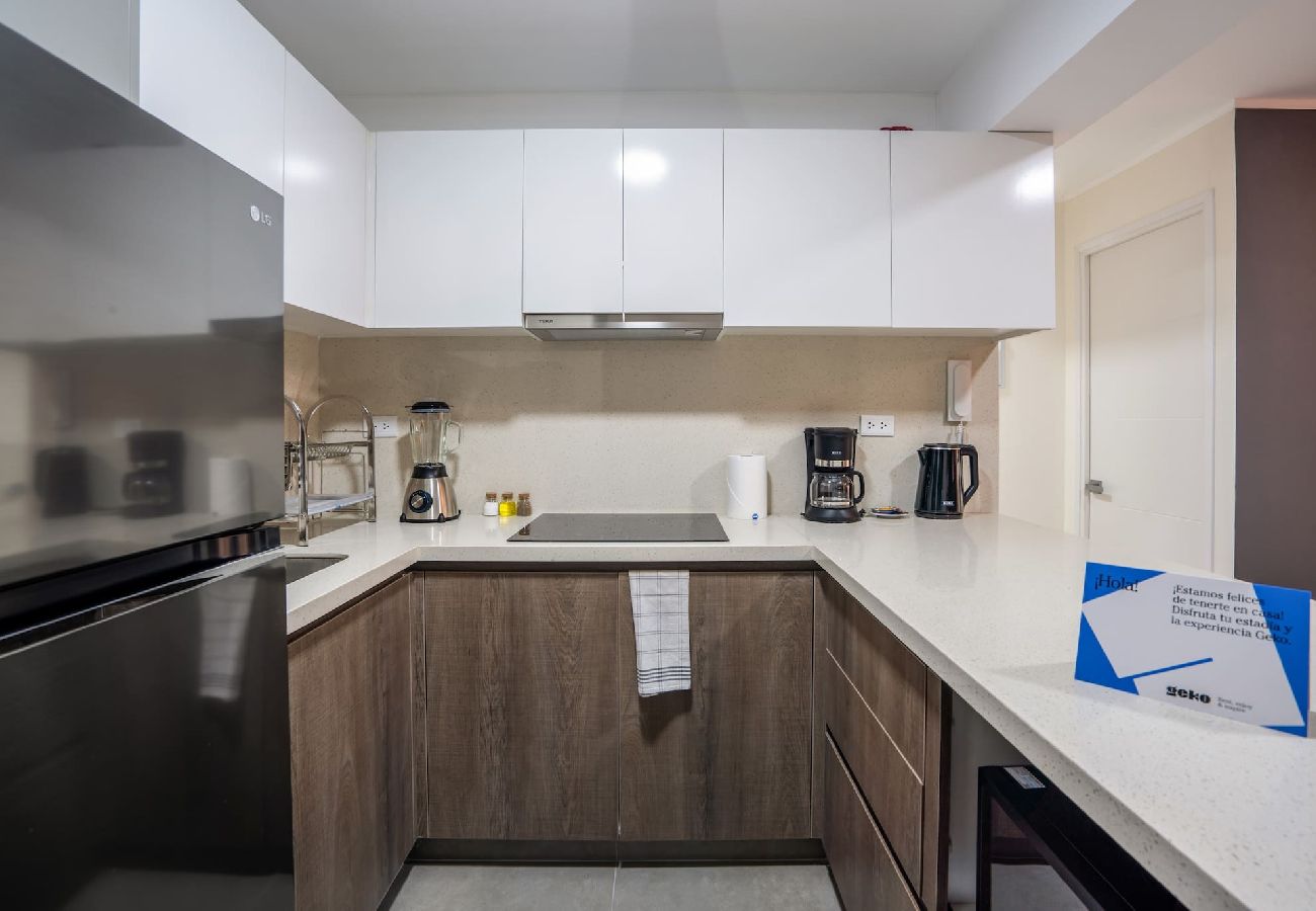 Cocina del apartamento Crocco Geko en San Isidro