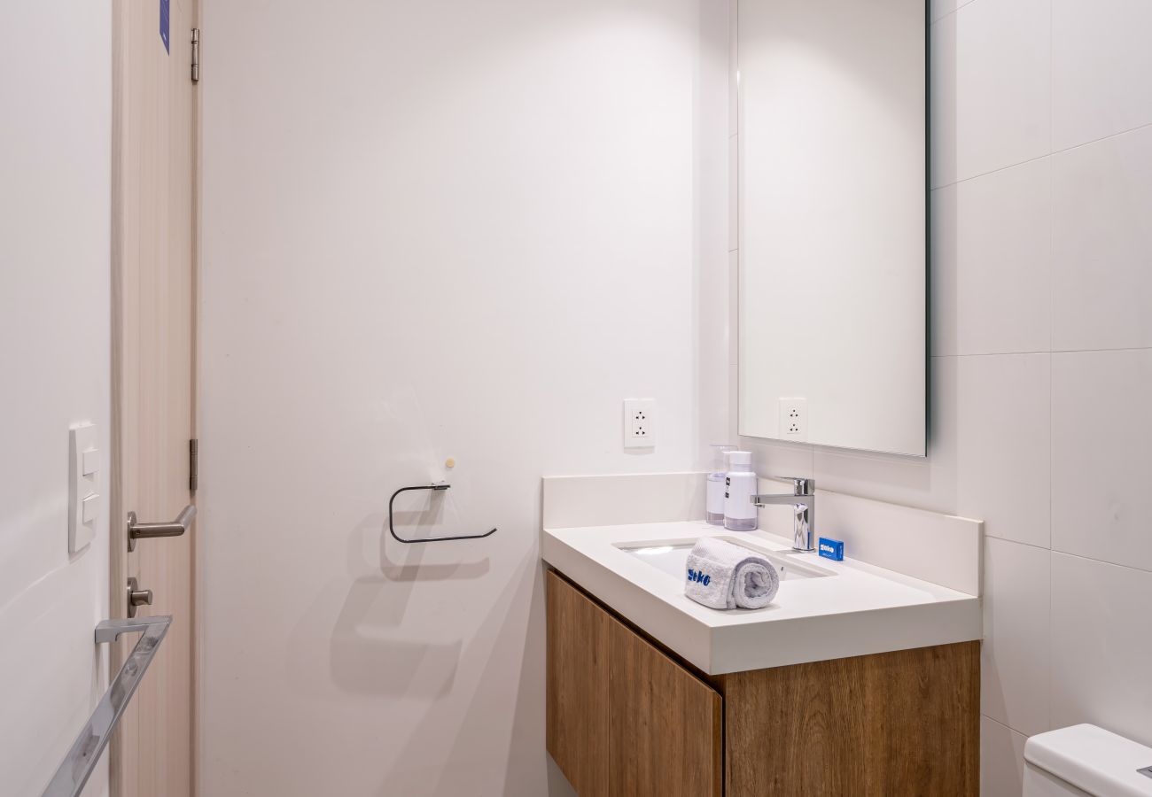 Baño del apartamento Zaboo Geko en Miraflores