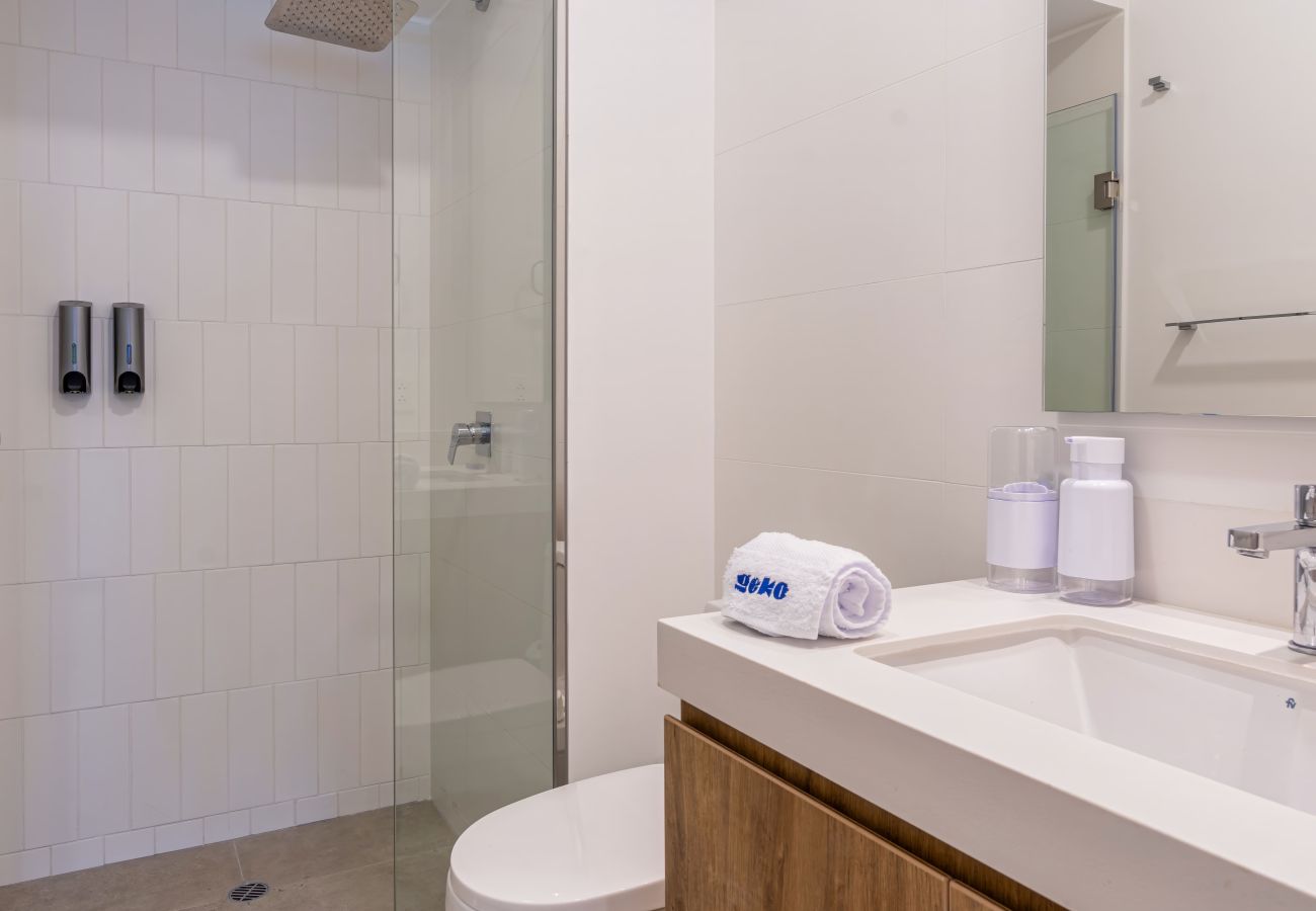 Baño del apartamento Makumba Geko en Miraflores