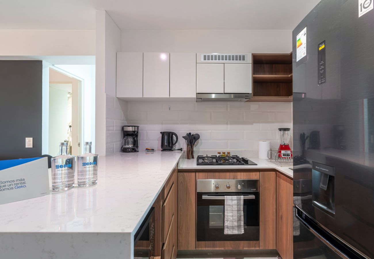 Cocina del apartamento Zafira Geko en Miraflores