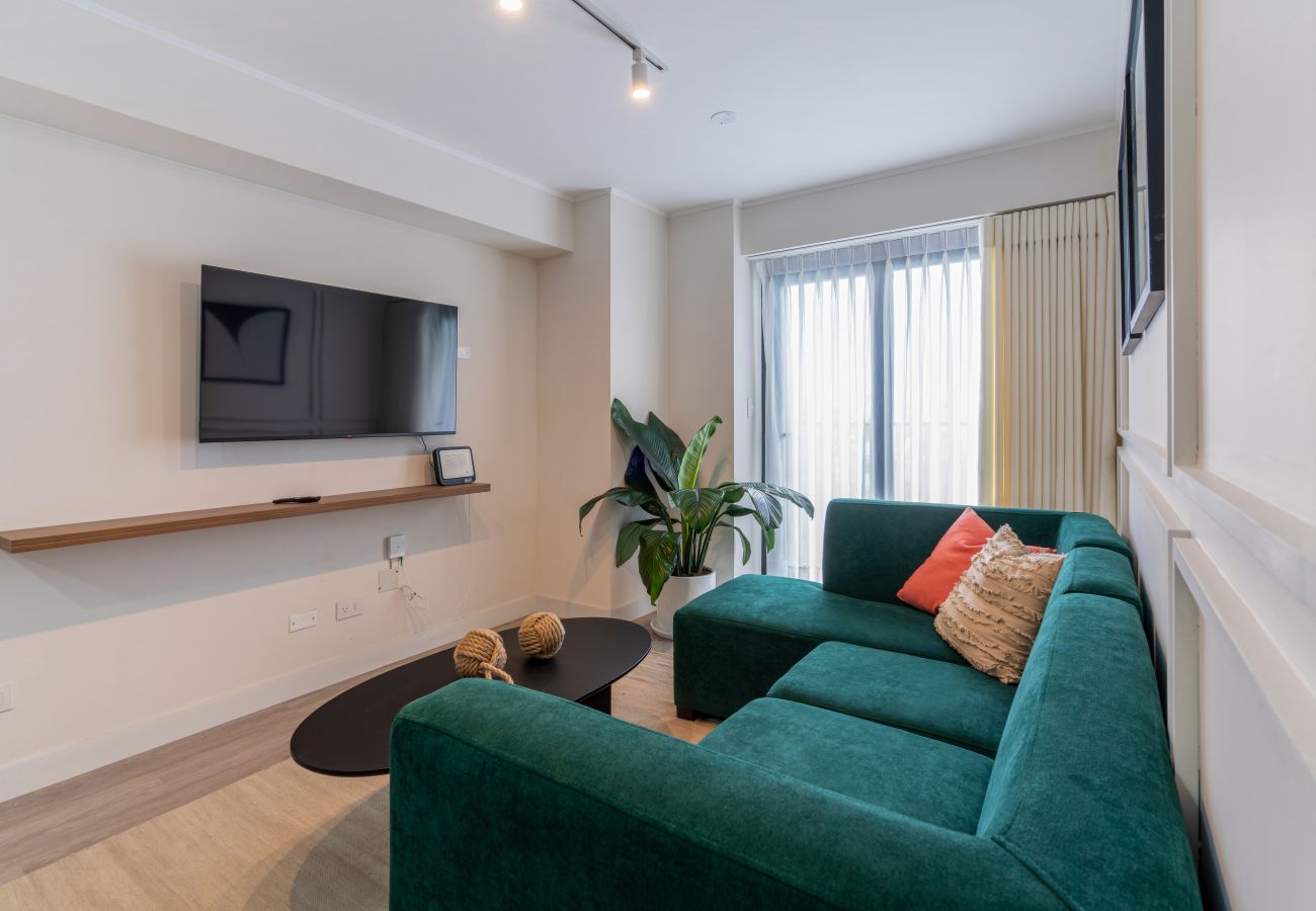 Sala del apartamento Greenfield Geko en Miraflores